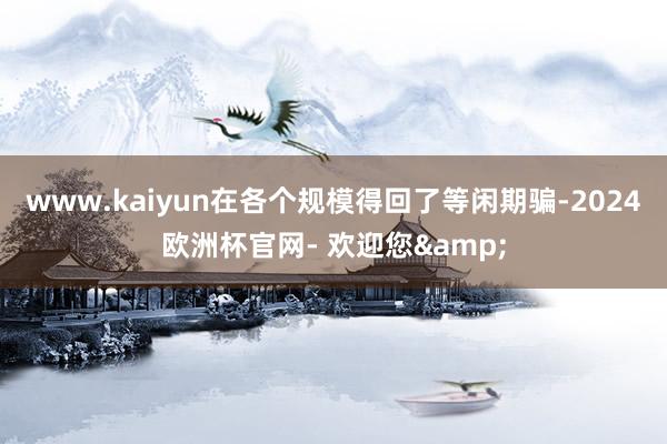 www.kaiyun在各个规模得回了等闲期骗-2024欧洲杯官网- 欢迎您&