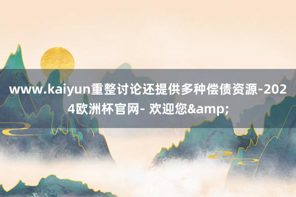 www.kaiyun重整讨论还提供多种偿债资源-2024欧洲杯官网- 欢迎您&