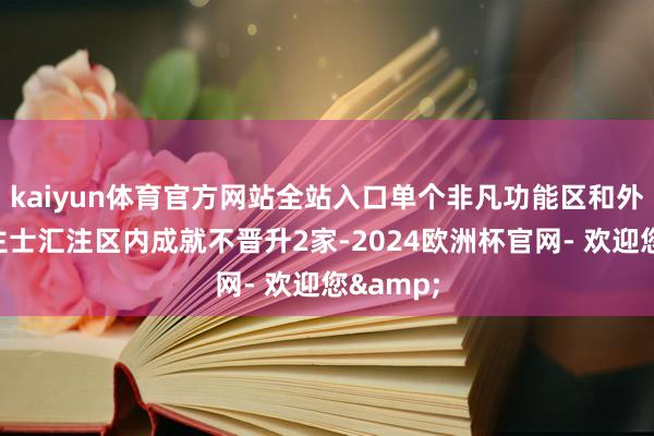 kaiyun体育官方网站全站入口单个非凡功能区和外籍东谈主士汇注区内成就不晋升2家-2024欧洲杯官网- 欢迎您&