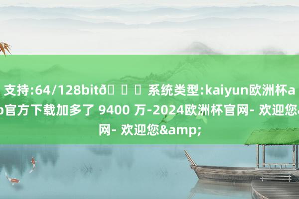 支持:64/128bit🍏系统类型:kaiyun欧洲杯appApp官方下载加多了 9400 万-2024欧洲杯官网- 欢迎您&